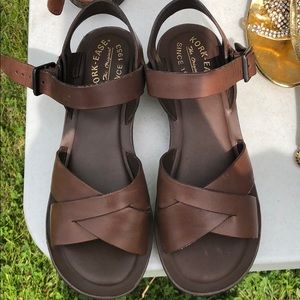 Kork-Ease brown leather sandal W9